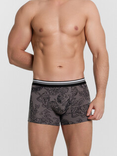 Трусы мужские боксеры серые с тату Mark Formelle