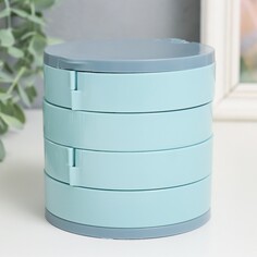 Шкатулка для украшений пластик, зеркало NO Brand