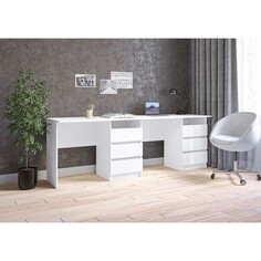 Стол письменный тандем зара 0,75х2,18х0,61м NO Brand