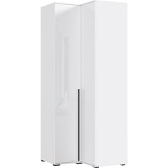 Шкаф норд, угловой, двухстворчатый, 906х906х2236 мм, белый глянец NO Brand