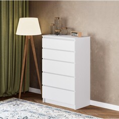 Комод мадера, 704х404х1120, белый NO Brand
