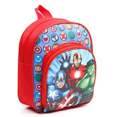 Рюкзак детский для мальчика с карманом, 23×19×6 см, мстители Marvel