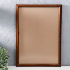 Фоторамка дерево 30х42 см, орех (пластиковый экран) NO Brand