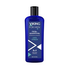 VIKING Гель-шампунь для тела и волос "Сила прибоя", 300 мл