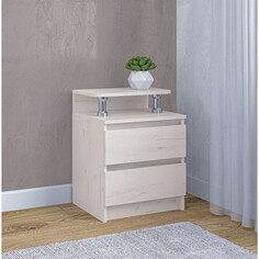 Прикроватная тумба зара 450х400х600 крафт белый Клик Мебель
