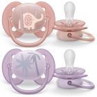 Соска-пустышка Philips Avent SCF091/09 ultra soft слоник/пальмы
