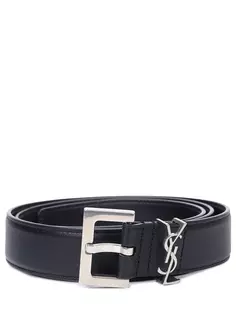 Ремень кожаный Saint Laurent