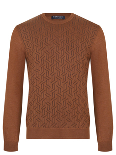 Джемпер из шерсти и шелка Bertolo Luxury Menswear