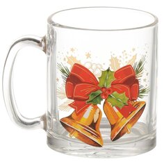Кружка стекло, 320 мл, Чайная Новогодние символы, ОСЗ, С1208 Osz