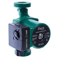 Насос циркуляционный, Oasis, 1 1/4 , 60 Вт, максимальный напор 2 м, 2 м³/ч, 32/2