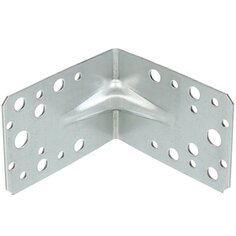 Уголок крепежный 90х90х65х2 мм, цинк, Кунгур, 4987