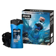 Набор подарочный Axe cool ocean гель для душа 250 мл и мочалка