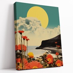 Картина Симфония "лунные цветы" 40х50 см