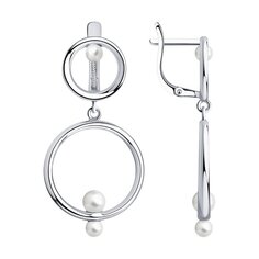 Серьги SOKOLOV из серебра с жемчугом