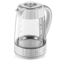 Чайники электрические чайник электрический BRAYER BR1076 2200 Вт 1,7 л стекло белый