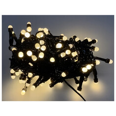 Гирлянды электрические гирлянда MAXIJOY 8м 100LED теплый белый свет зеленый провод