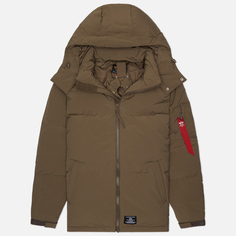 Мужской пуховик Alpha Industries Puffer Parka, цвет коричневый