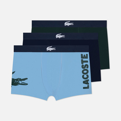 Комплект мужских трусов Lacoste Underwear 3-Pack Mismatched Trunk, цвет комбинированный