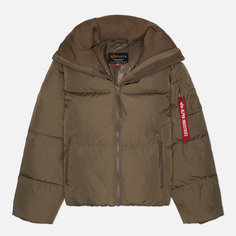 Женский пуховик Alpha Industries Sierra Short, цвет коричневый