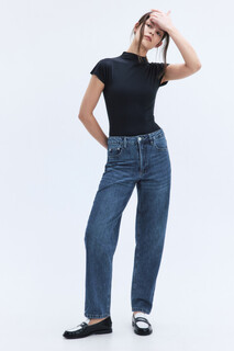 брюки джинсовые женские Джинсы mom fit с высокой посадкой Befree