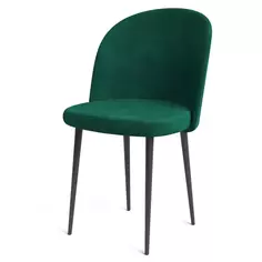 Стул Chic 49x77x50 см ножки металл/черный велюр цвет изумрудный Без бренда