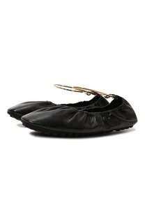 Кожаные балетки Fendi Filo Fendi