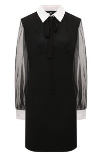 Платье из шерсти и шелка Valentino