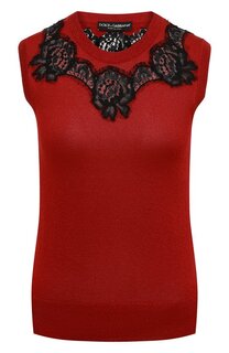 Жилет из вискозы и хлопка Dolce & Gabbana