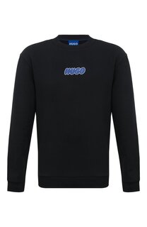 Хлопковый свитшот HUGO Blue