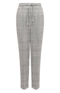 Брюки из шелка и шерсти Kiton