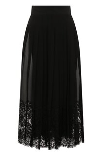 Юбка из шелка и хлопка Dolce & Gabbana