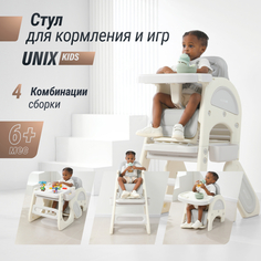 Стульчики для кормления Стульчик для кормления UNIX Kids Стул для кормления Трансформер UNIX Kids Cloud (3 in 1) Grey