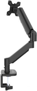 Кронштейн Buro BU-M11 для мониторов ЖК, черный 17"-32" макс.10кг крепление к столешнице поворот и наклон 2006076