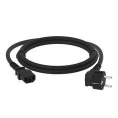 Кабель питания Greenconnect GCR-55097 PROF 5.0m, евровилка угловая Schuko - С13, черный, 3*1,5mm