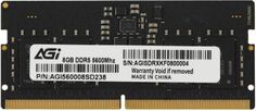 Модуль памяти SODIMM DDR5 8GB AGI AGI560008SD238 PC5-44800 5600MHz CL40 262-pin 1.1В single rank Ret