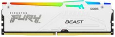 Модуль памяти DDR5 16GB Kingston FURY KF568C34BWA-16 Beast White RGB XMP PC5-54400 6800MHz 1RX8 34-45-45 1.4V 288-pin 16Gbit