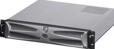 Корпус серверный 2U Procase EM243D-B-0 черный, дверца без БП ATX/mini-redundant, глубина 430мм, MB mini-ITX