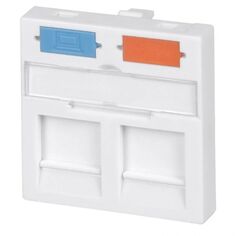Вставка Cabcoil CC-45-2M Mosaic 45х45 для двухмодульного формата Keystone Jack типа rj-45, rj-12