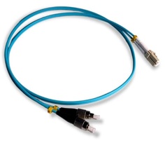Патч-корд волоконно-оптический Cabcoil FBO-OM3-LC-FC-1m duplex LC-FC 50/125 mm OM3 1м LSZH