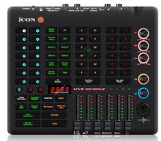 Аудиоинтерфейс Icon Live Console 110312A2011 для стримов, DSP обработка, фейдеров: 6, энкодеров: 5, дисплеи: 4, XLR микр. вход, 1/4" TRS, 1/4" TS, 1/8