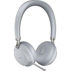 Гарнитура беспроводная Yealink BH72 with Charging Stand UC Light Gray USB-A BHC76, HD звук, зарядка Qi 1м, шумоподав., серая