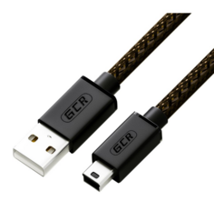 Кабель USB 2.0 Greenconnect GCR-50798 PROF 3.0m, AM/mini 5P, черно-прозрачный, 28/24 AWG, экран, армированный, морозостойкий