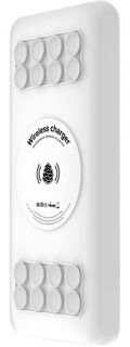 Аккумулятор внешний портативный Greenconnect GCR-55039 на 20000mAh беспроводная зарядка Qi с креплением 15W + QC 3.0 + PD 18W, белый