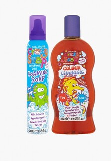 Пена для купания Kids Stuff Дуо комплект: Мусс голубая + Меняющая цвет из красного в синий