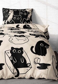 Постельное белье 2-спальное Crazy Getup 70x70 Catbox