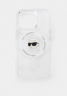 Чехол для iPhone Karl Lagerfeld 16 Pro, с MagSafe, с принтом IML