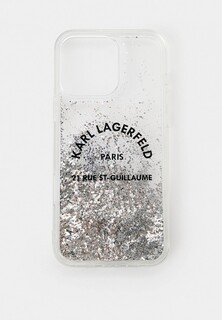 Чехол для iPhone Karl Lagerfeld 16 Pro Max, c жидкими блестками Liquid Glitter