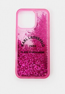 Чехол для iPhone Karl Lagerfeld 16 Pro Max, c жидкими блестками Liquid Glitter