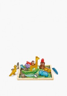 Пазл Hape для детей "Умняша" Королевство Животных с фигурками