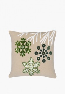 Подушка декоративная Tkano новогодняя Snow flakes 45х45 см